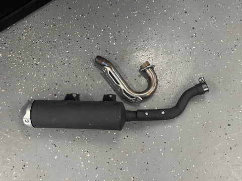 YFZR Exhaust and Headpipe