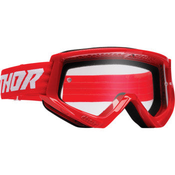 THOR Youth Combat Goggle - Racer - Red/White