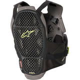 Alpinestars A-4 Max Chest Guard - Black/Anthracite/Yellow Fluo - XL/2XL