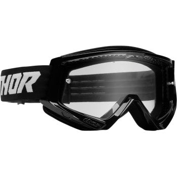 Thor Youth Combat Goggle - Racer - Black/White