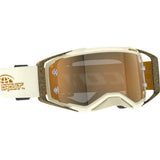 Scott Prospect Pro Circuit Amplifier Goggle - Beige/White/Brown - Gold Chrome Works Lens