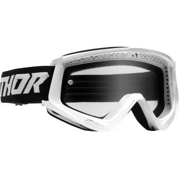 Thor Youth Combat Goggle - Racer - White/Black